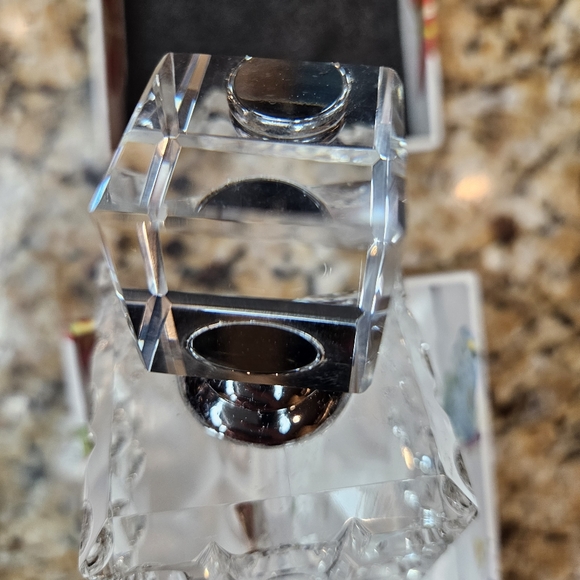 Oleg Cassini Crystal Perfume Bottle Twist Cap Stopper Parfum Refillable Reusable - Picture 14 of 16